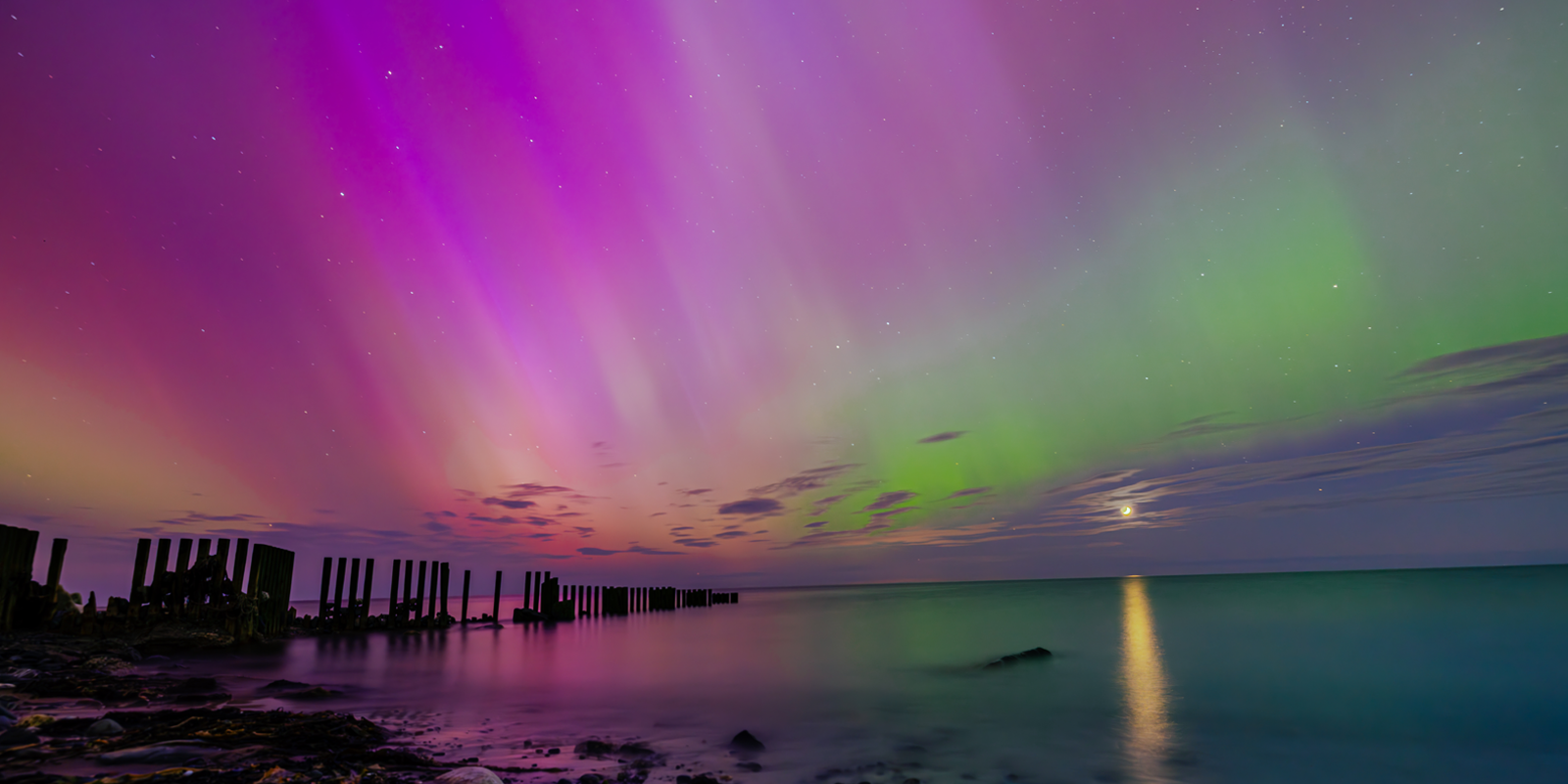 The Northern Lights from the Isle of Man
